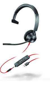 HP Poly Blackwire C3315-M Mono USB-C/A & 3,5 mm HP Poly Blackwire C3315-M Mono USB-C/A & 3,5 mm
